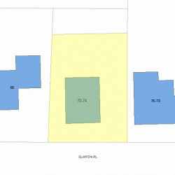 72 Clinton Pl, Newton MA 02459-1141 plot plan