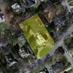 49 Temple St, Newton MA 02465-2306 aerial view