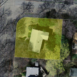 34 Andrew St, Newton MA 02461-2103 aerial view