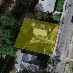 67 Fisher Ave, Newton MA 02461-1142 aerial view