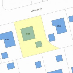 34 Athelstane Rd, Newton MA 02459-2419 plot plan