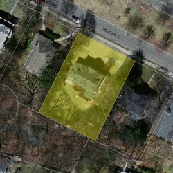 406 Wolcott St, Newton MA  02466-1514 aerial view