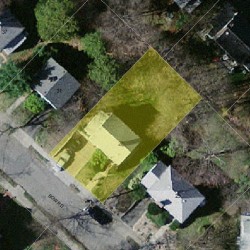 27 Bow Rd, Newton MA 02459-2555 aerial view