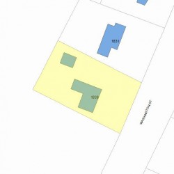 1839 Washington St, Newton MA 02466-3016 plot plan