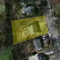 49 Wilde Rd, Newton MA  02468-1324 aerial view