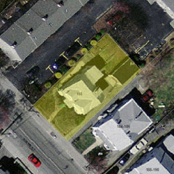 180 Adams St, Newton MA  02458-1203 aerial view