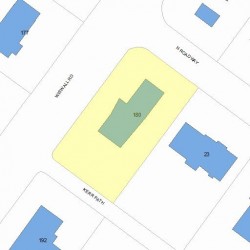 180 Wiswall Rd, Newton MA 02459-3545 plot plan