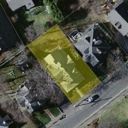37 Chase St, Newton MA  02459-2213 aerial view