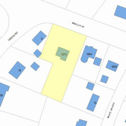 1970 Beacon St, Newton MA  02468-1439 plot plan