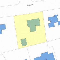 65 Hagen Rd, Newton MA 02459-2730 plot plan