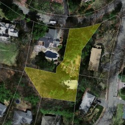 45 Ridge Rd, Newton MA 02468-1818 aerial view