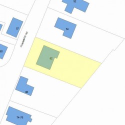 62 Cummings Rd, Newton MA 02459-1753 plot plan