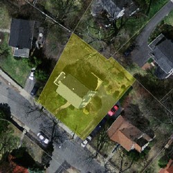 103 Larchmont Ave, Newton MA 02468-2013 aerial view