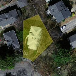 8 Jaffrey Cir, Newton MA 02468-1014 aerial view