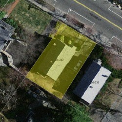 240 Tremont St, Newton MA 02458-2114 aerial view