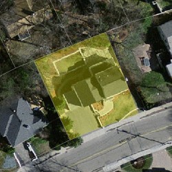 40 Brookline St, Newton MA  02467 aerial view