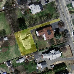 29 Elm St, Newton MA 02465-1805 aerial view