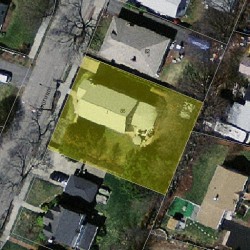 86 Falmouth Rd, Newton MA  02465-1127 aerial view