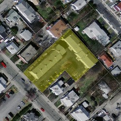 174 Adams St, Newton MA  02458-1270 aerial view