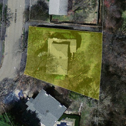 99 Andrew St, Newton MA  02461-2144 aerial view