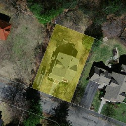 25 Endicott St, Newton MA 02461-1011 aerial view