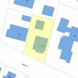 267 Derby St, Newton MA 02465-1046 plot plan