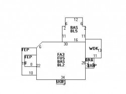 92 Carlton Rd, Newton MA  02468-1916 floor plan