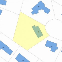 38 Cottonwood Rd, Newton MA 02459-3112 plot plan