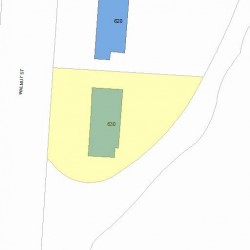 630 Walnut St, Newton MA  02460-2462 plot plan