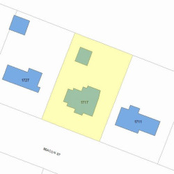 1717 Beacon St, Newton MA  02468-1401 plot plan