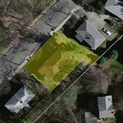 22 Louise Rd, Boston MA  02467-1913 aerial view
