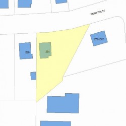 284 Webster St, Newton MA 02466-2106 plot plan