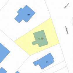 165 Langley Rd, Newton MA  02459-2328 plot plan