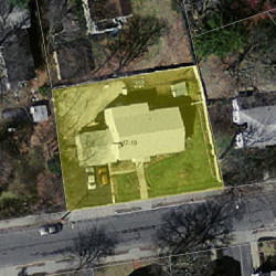 19 Madison Ave, Newton MA  02460-1904 aerial view
