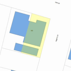155 Oak St, Newton MA 02464-1442 plot plan
