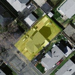 12 Melville Ave, Newton MA  02460-1224 aerial view