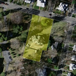 140 Sargent St, Newton MA 02458-2345 aerial view