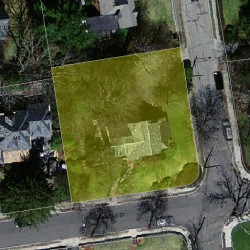 374 Highland St, Newton MA  02465-2706 aerial view