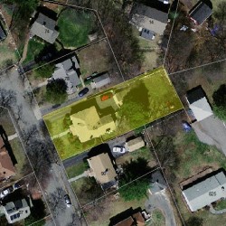 84 Adella Ave, Newton MA 02465-1922 aerial view