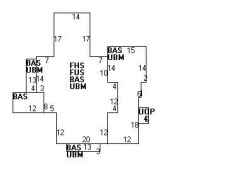 14 Foster St, Newton MA  02460-1511 floor plan