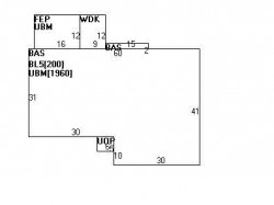 57 Levbert Rd, Newton MA  02459-3008 floor plan