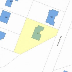 161 Beethoven Ave, Newton MA  02468-1731 plot plan