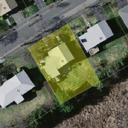 79 Brandeis Rd, Newton MA  02459-2707 aerial view
