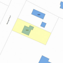 1844 Washington St, Newton MA 02466-3008 plot plan