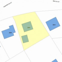 2084 Washington St, Newton MA 02462-1514 plot plan