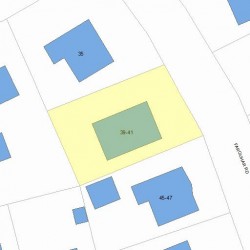 41 Farquhar Rd, Newton MA 02460-2007 plot plan