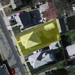 108 Chapel St, Newton MA  02458-1046 aerial view