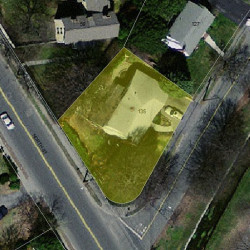 135 Albemarle Rd, Newton MA  02460-1136 aerial view
