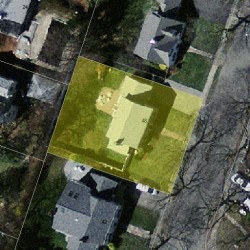 48 Fessenden St, Newton MA  02460-1120 aerial view
