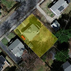 14 Brewster Rd, Newton MA 02461-1302 aerial view